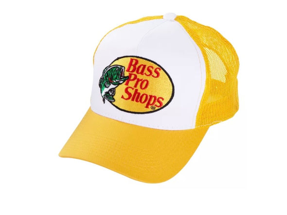 BASS PRO SHOPS EMBROIDERED LOGO MESH CAP (YELLOW) (RP)