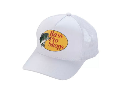 BASS PRO SHOPS MESH CAP (WHITE) (RP)